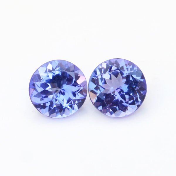 IGI Certified Natural & Unheated Blue Tanzanite Gemstone Pair-Tanzania