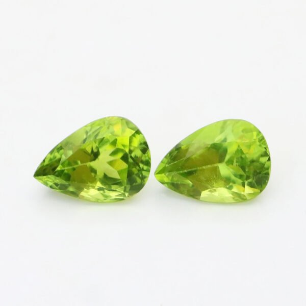 IGI Certified Natural & Unheated Green Peridot Gemstone Pair-Pakistan