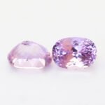 IGI Certified Natural & Unheated Purple Pink Kunzite Gemstone Pair - Afghanistan - Image 3
