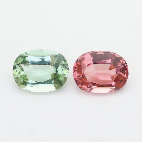 IGI Certified Natural & Unheated Reverse Tourmaline Gemstone Pair-Afghanistan