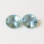 IGI Certified Natural & Unheated Blue Aquamarine Gemstone Pair - Pakistan