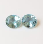 IGI Certified Natural & Unheated Blue Aquamarine Gemstone Pair - Pakistan
