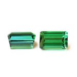 IGI Certified Natural & Unheated Green Tourmaline Gemstone Pair - Afghanistan - Image 2