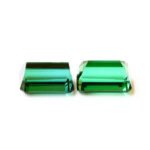 IGI Certified Natural & Unheated Green Tourmaline Gemstone Pair - Afghanistan - Image 5