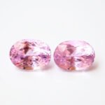 IGI Certified Natural & Unheated Purple Pink Kunzite Gemstone Pair - Afghanistan