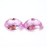 IGI Certified Natural & Unheated Purple Pink Kunzite Gemstone Pair - Afghanistan - Image 4