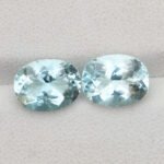 IGI Certified Natural & Unheated Blue Aquamarine Gemstone Pair - Pakistan - Image 2