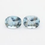 IGI Certified Natural & Unheated Blue Aquamarine Gemstone Pair - Pakistan