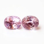 IGI Certified Natural & Unheated Purple Pink Kunzite Gemstone Pair - Afghanistan