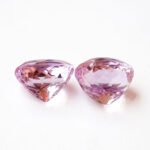 IGI Certified Natural & Unheated Purple Pink Kunzite Gemstone Pair - Afghanistan - Image 6