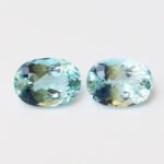 IGI Certified Natural & Unheated Blue Aquamarine Gemstone Pair - Pakistan