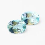 IGI Certified Natural & Unheated Blue Aquamarine Gemstone Pair - Pakistan - Image 2
