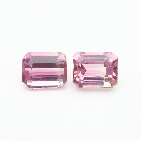 IGI Certified Natural & Unheated Bi Color Tourmaline Gemstone Pair-Afghanistan