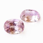 Natural IGI Certified Purple Pink Kunzite Gemstone Pair - Afghanistan - Image 5