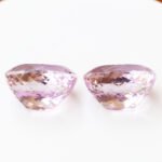 Natural IGI Certified Purple Pink Kunzite Gemstone Pair - Afghanistan - Image 3