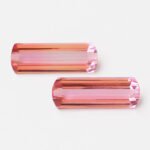ALGT Certified Natural & Unheated Pink Tourmaline Gemstone Pair -Afghanistan