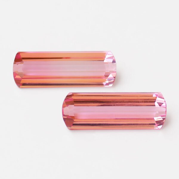ALGT Certified Natural & Unheated Pink Tourmaline Gemstone Pair -Afghanistan
