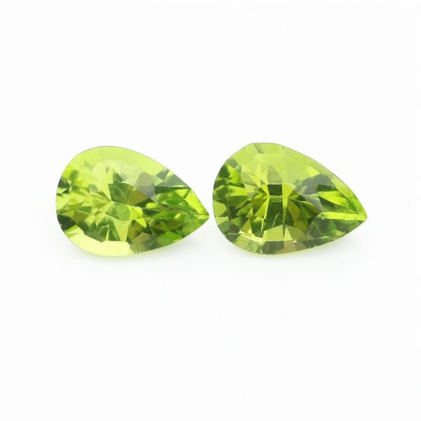IGI Certified Natural & Unheated Green Peridot Gemstone Pair-Pakistan