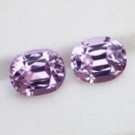 IGI Certified Natural  Purple Pink Kunzite Gemstone Pair - Afghanistan - Image 2