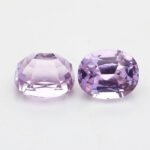 IGI Certified Natural  Purple Pink Kunzite Gemstone Pair - Afghanistan - Image 3