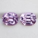 IGI Certified Natural  Purple Pink Kunzite Gemstone Pair - Afghanistan - Image 5