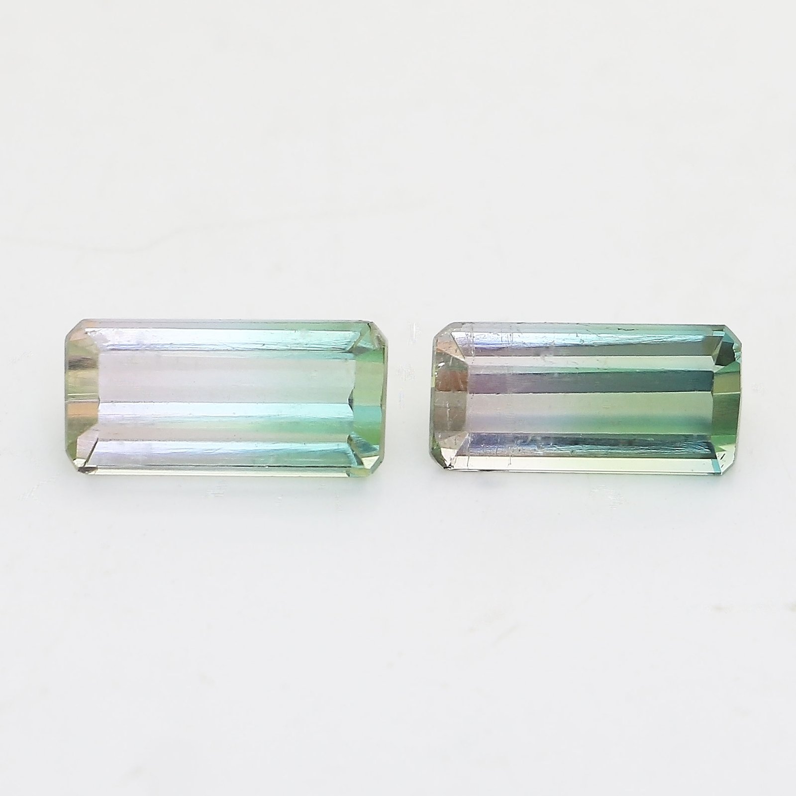 90.1 Natural & Unheated Bi Color Tourmaline Gemstone Pair-AFGHANISTAN - Image 1