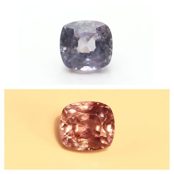 IGI Certified Natural & Unheated Color Change Purple Sapphire Gemstone-MADAGASCAR