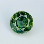 IGI Certified 1.25 Cts Natural Green Sapphire Gemstone