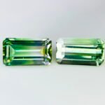 IGI Certified 5.37 Cts Natural Bi Color Tourmaline Pair Gemstone