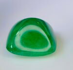 ICA Certified 21.36 Cts Natural Green Emerald Cabochon