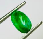 IGI Certified 1.39 Cts Natural Green Emerald Cabochon - Image 8