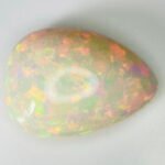 AIGS Certified 19.50 Cts Natural Yellow Opal Cabochon
