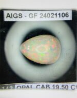 AIGS Certified 19.50 Cts Natural Yellow Opal Cabochon - Image 11
