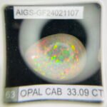 AIGS Certified 33.09 Cts Natural yellow Opal Cabochon - Image 9