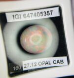 IGI Certified 27.12 Cts Natural Yellow Opal Cabochon - Image 9