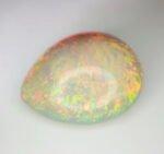 AIGS Certified 36.89 Cts Natural Yellow Opal Cabochon