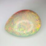 AIGS Certified 36.89 Cts Natural Yellow Opal Cabochon