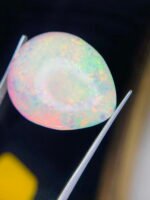 AIGS Certified 36.89 Cts Natural Yellow Opal Cabochon - Image 10