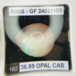 AIGS Certified 36.89 Cts Natural Yellow Opal Cabochon - Image 11