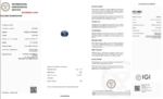 IGI Certified 1.07 Cts Natural Blue Sapphire Gemstone - Image 6