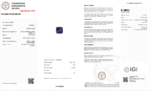 IGI Certified 0.87 Cts Natural Blue Iolite Gemstone - Image 13